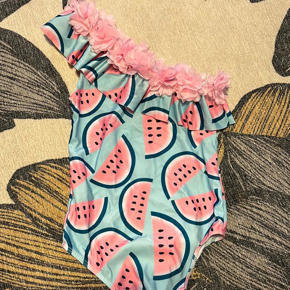 Toddler girls one piece swimsuit
